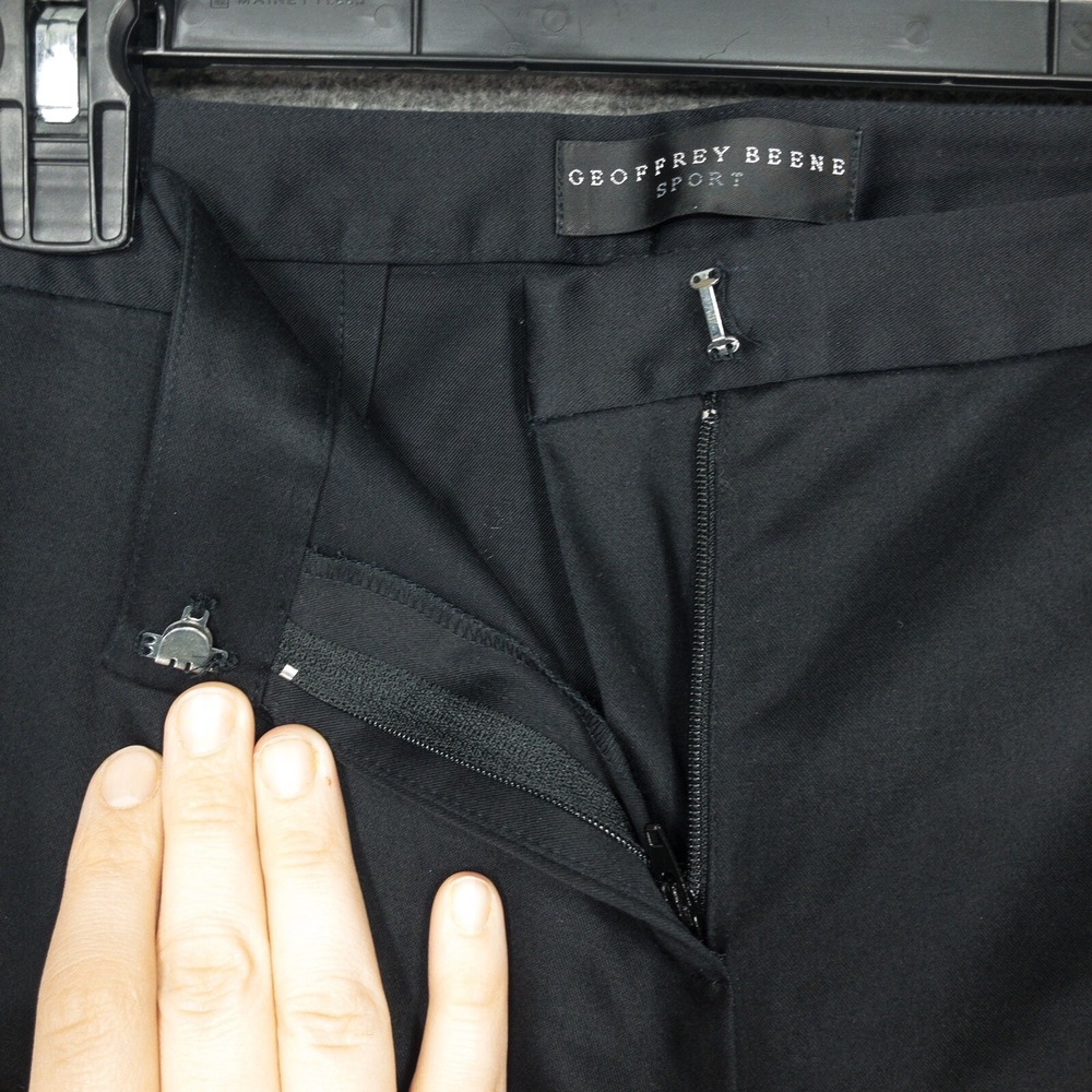 Vintage Geoffrey Beene Sport Cropped Pants Floral Embroidered Woman's 4 Stretch - Picture 8 of 12